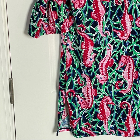 Talbots Seahorse Flounce Sleeve Cover-Up/Multicolor 29714 - Picture 5 of 14